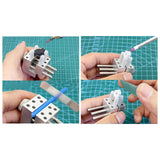 Maxbell Mini Table Vise Miniature Workbench Vise for Jewelry Model Figures Sculpture 8 Clamp rod