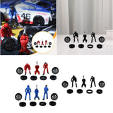 Maxbell 1/64 People Figures Miniature Diorama Figures for Micro Landscapes Dollhouse red