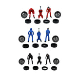 Maxbell 1/64 People Figures Miniature Diorama Figures for Micro Landscapes Dollhouse red