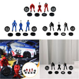 Maxbell 1/64 People Figures Miniature Diorama Figures for Micro Landscapes Dollhouse red