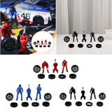 Maxbell 1/64 People Figures Miniature Diorama Figures for Micro Landscapes Dollhouse red