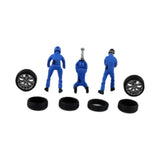 Maxbell 1/64 People Figures Miniature Diorama Figures for Micro Landscapes Dollhouse blue