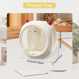 Maxbell Figurine Display Case Display Box for Dolls Mini Action Figures Collectibles Beige
