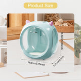 Maxbell Figurine Display Case Display Box for Dolls Mini Action Figures Collectibles Blue