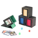 Maxbell Trading Card Box Baseball Cards Protector Sturdy Container Display Organizer Red