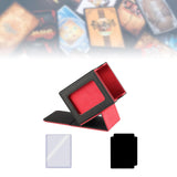 Maxbell Trading Card Box Baseball Cards Protector Sturdy Container Display Organizer Red