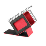 Maxbell Trading Card Box Baseball Cards Protector Sturdy Container Display Organizer Red