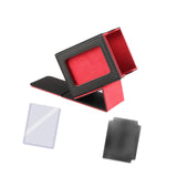 Maxbell Trading Card Box Baseball Cards Protector Sturdy Container Display Organizer Red