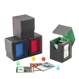 Maxbell Trading Card Box Baseball Cards Protector Sturdy Container Display Organizer Red