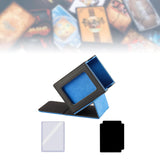 Maxbell Trading Card Box Baseball Cards Protector Sturdy Container Display Organizer Blue
