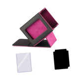 Maxbell Trading Card Box Baseball Cards Protector Sturdy Container Display Organizer Purple