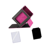 Maxbell Trading Card Box Baseball Cards Protector Sturdy Container Display Organizer Purple