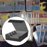 Maxbell Trading Cards Storage Box Container Lightweight PU Leather Display Organizer Gray