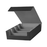 Maxbell Trading Cards Storage Box Container Lightweight PU Leather Display Organizer Gray
