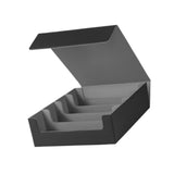 Maxbell Trading Cards Storage Box Container Lightweight PU Leather Display Organizer Gray