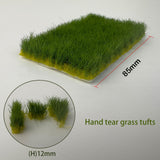 Maxbell Grass Tufts Model DIY Mini Landscape Grass 1:35 1:64 1:87 DIY Crafts Railway Medium green