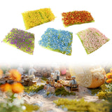 Maxbell Static Grass Tuft Accessory Simulation Turf for Train Scenery Layout Railway orange yellow