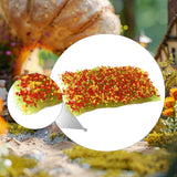 Maxbell Static Grass Tuft Accessory Simulation Turf for Train Scenery Layout Railway red orange