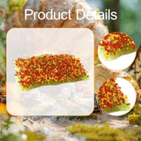 Maxbell Static Grass Tuft Accessory Simulation Turf for Train Scenery Layout Railway red orange