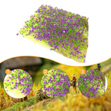 Maxbell Static Grass Tuft Accessory Simulation Turf for Train Scenery Layout Railway violet green