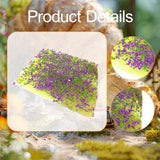 Maxbell Static Grass Tuft Accessory Simulation Turf for Train Scenery Layout Railway violet green