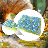 Maxbell Static Grass Tuft Accessory Simulation Turf for Train Scenery Layout Railway blue white