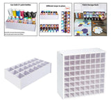 Maxbell Watercolor Paint Storage Rack Pigments Shelf for Oil Paints Brushes Pigments 21 slots