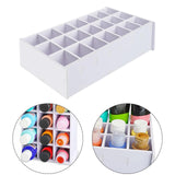 Maxbell Watercolor Paint Storage Rack Pigments Shelf for Oil Paints Brushes Pigments 21 slots