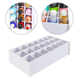 Maxbell Watercolor Paint Storage Rack Pigments Shelf for Oil Paints Brushes Pigments 21 slots