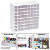 Maxbell Watercolor Paint Storage Rack Pigments Shelf for Oil Paints Brushes Pigments 64  slots
