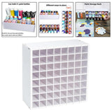 Maxbell Watercolor Paint Storage Rack Pigments Shelf for Oil Paints Brushes Pigments 64  slots