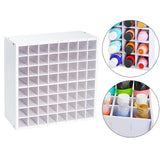 Maxbell Watercolor Paint Storage Rack Pigments Shelf for Oil Paints Brushes Pigments 64  slots