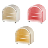 Maxbell Clear Display Case Cabinet for Figures Toys Desktop Household Party Showcase White