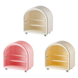 Maxbell Clear Display Case Cabinet for Figures Toys Desktop Household Party Showcase White