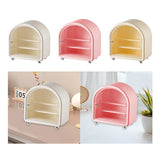 Maxbell Clear Display Case Cabinet for Figures Toys Desktop Household Party Showcase White