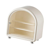 Maxbell Clear Display Case Cabinet for Figures Toys Desktop Household Party Showcase White