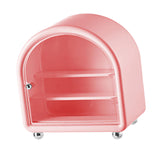 Maxbell Clear Display Case Cabinet for Figures Toys Desktop Household Party Showcase Pink