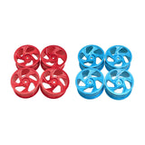 Maxbell RC Metal Wheel Rim Hubs 52mm 1/12 Stylish Aluminum Rims for MN128 MN86S Red