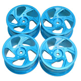 Maxbell RC Metal Wheel Rim Hubs 52mm 1/12 Stylish Aluminum Rims for MN128 MN86S Blue