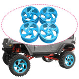 Maxbell RC Metal Wheel Rim Hubs 52mm 1/12 Stylish Aluminum Rims for MN128 MN86S Blue