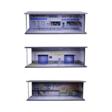 Maxbell 1/64 Model Car Display Case for Sports Car Scene Vehicle Model Display Stand Gas Station
