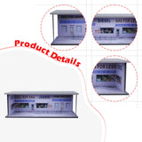 Maxbell 1/64 Model Car Display Case for Sports Car Scene Vehicle Model Display Stand Gas Station