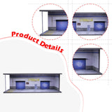Maxbell 1/64 Model Car Display Case for Sports Car Scene Vehicle Model Display Stand Warehouse