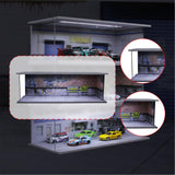 Maxbell 1/64 Model Car Display Case for Sports Car Scene Vehicle Model Display Stand Parking Lot