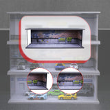 Maxbell 1/64 Model Car Display Case for Sports Car Scene Vehicle Model Display Stand Parking Lot