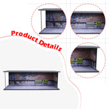 Maxbell 1/64 Model Car Display Case for Sports Car Scene Vehicle Model Display Stand Parking Lot
