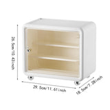 Maxbell Action Figure Display Case Cabinet Toys Miniatures Models Cars Organizer Box White