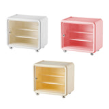 Maxbell Action Figure Display Case Cabinet Toys Miniatures Models Cars Organizer Box White