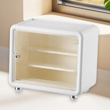 Maxbell Action Figure Display Case Cabinet Toys Miniatures Models Cars Organizer Box White