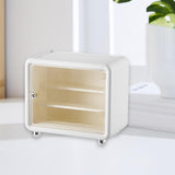 Maxbell Action Figure Display Case Cabinet Toys Miniatures Models Cars Organizer Box White